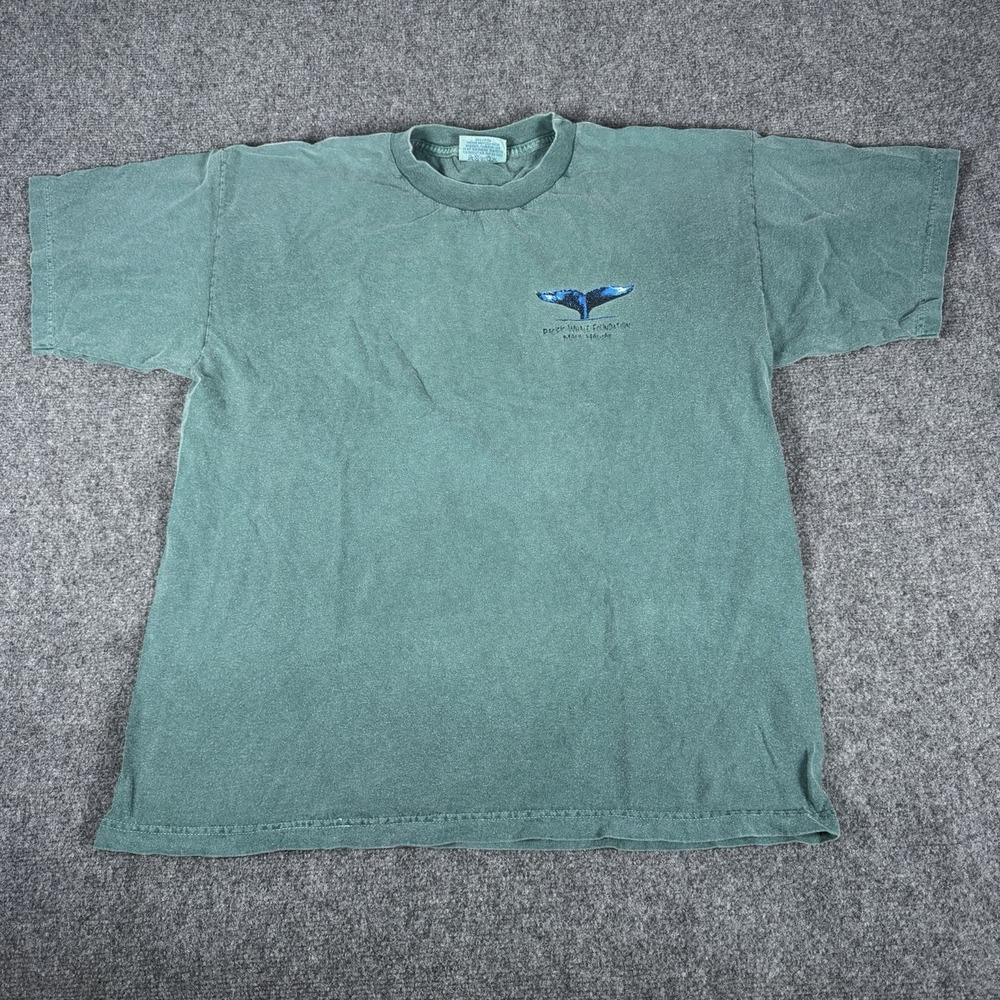 Vintage 1998 Maui Whale Watch T Shirt Single Stitch Size Men's L Ocean Pacific